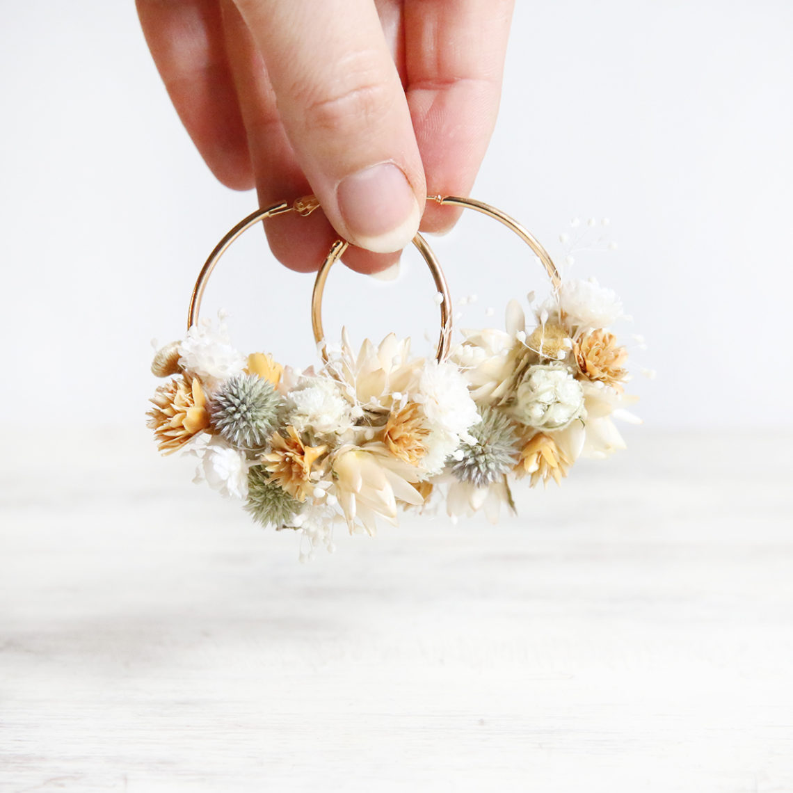 Boucles d'oreilles • Sur mesure | Fleurs séchées | Origine atelier