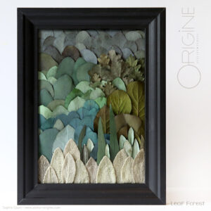 leaf forest tableau-végétal-feuilles-stabilisées-eucalyptus-décoration-végétale-origine-atelier-floral