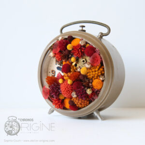 reveil-végétal-vegetaux-stabilisés-vintage-detournement-d'objet-origine-atelier-floral-sophie-court